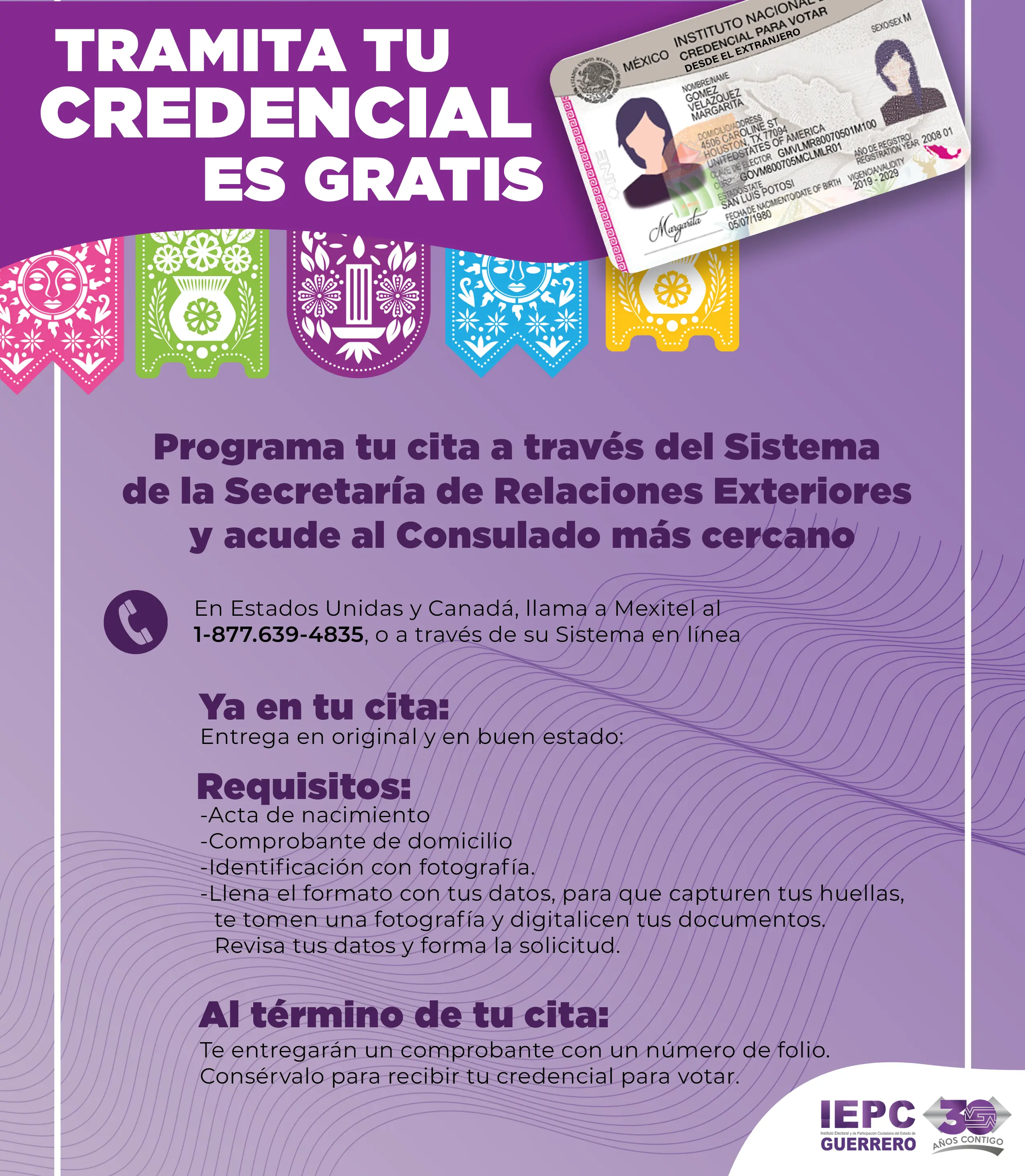 infografía tramite de la credencial