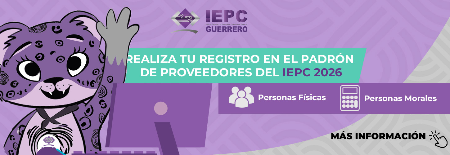 Invitación para realizar el Registro en el Padrón de Proveedores de este Instituto Electoral