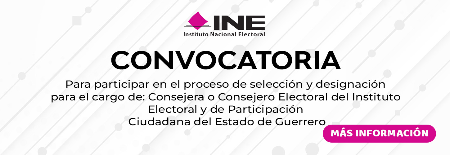 Banner Convocatoria 2025 Consejara o Consejero Electoral