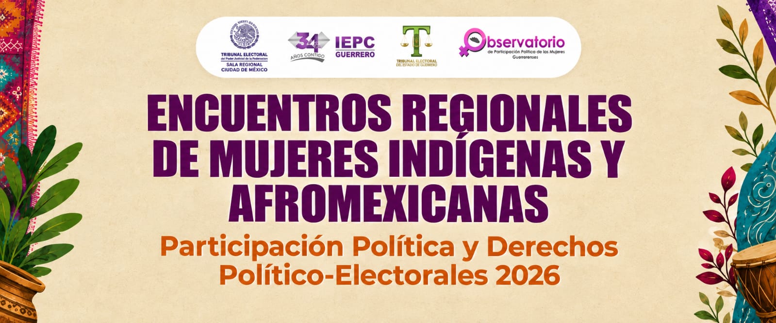 Logo Encuentros Regionales de Mujeres Indígenas y Afromexicanas
