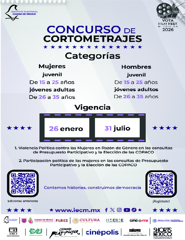 Vota Film Fest Cartel QR