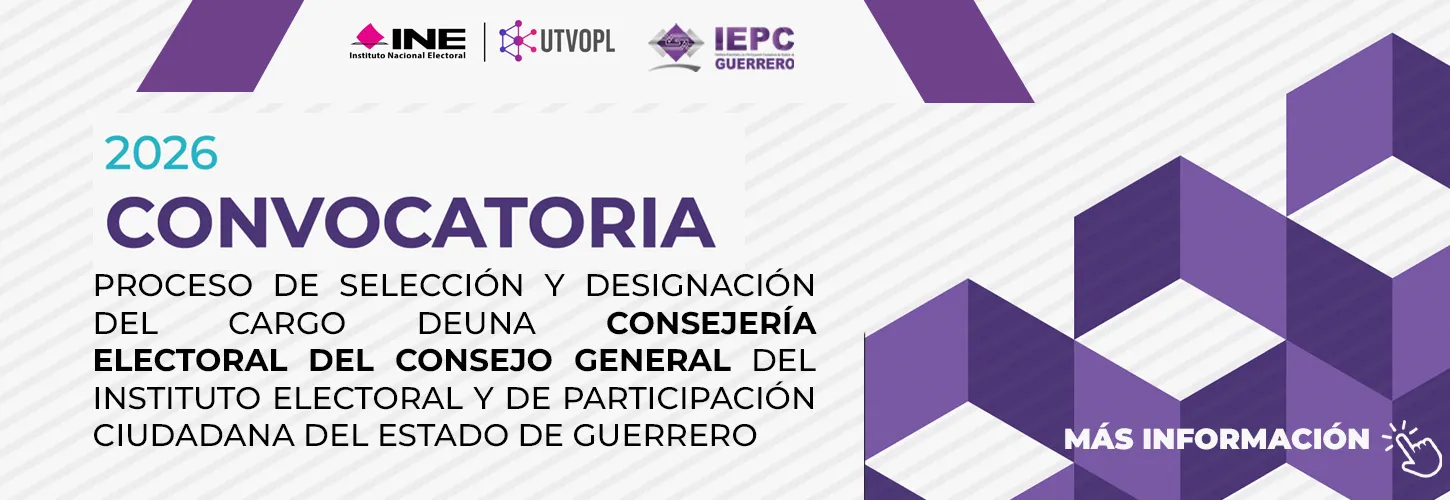 Proceso de selección y designación del cargo de una consejería electoral del CG