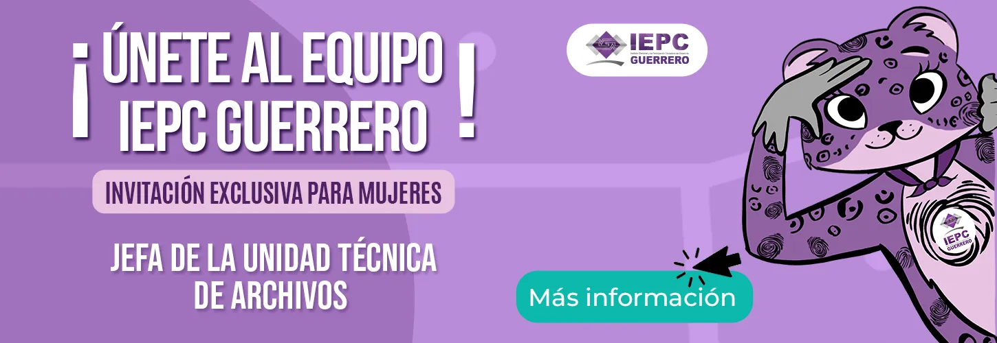 Vacante Jefa de la Unidad Técnica de Archivos