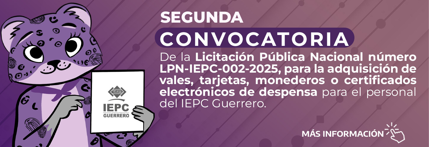 Convocatoria de la Licitación Pública Nacional número LPN-IEPC-002-2025