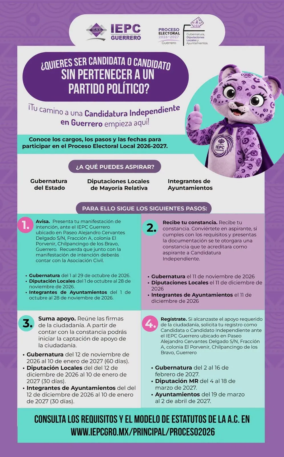 Infografía Candidatura Independiente