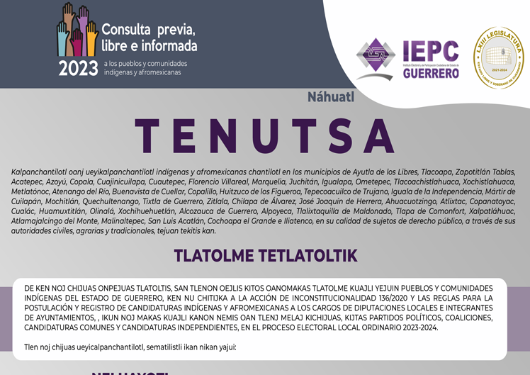 Convocatoria consultiva Náhuatl