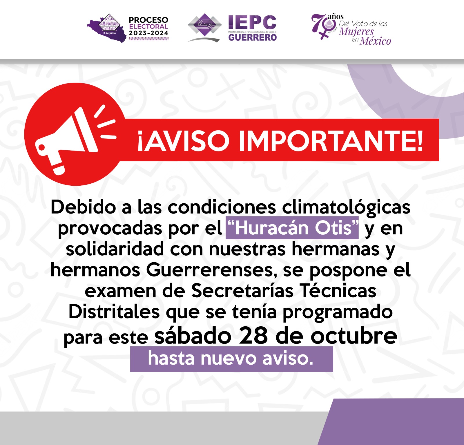 Aviso Secretarías técnicas