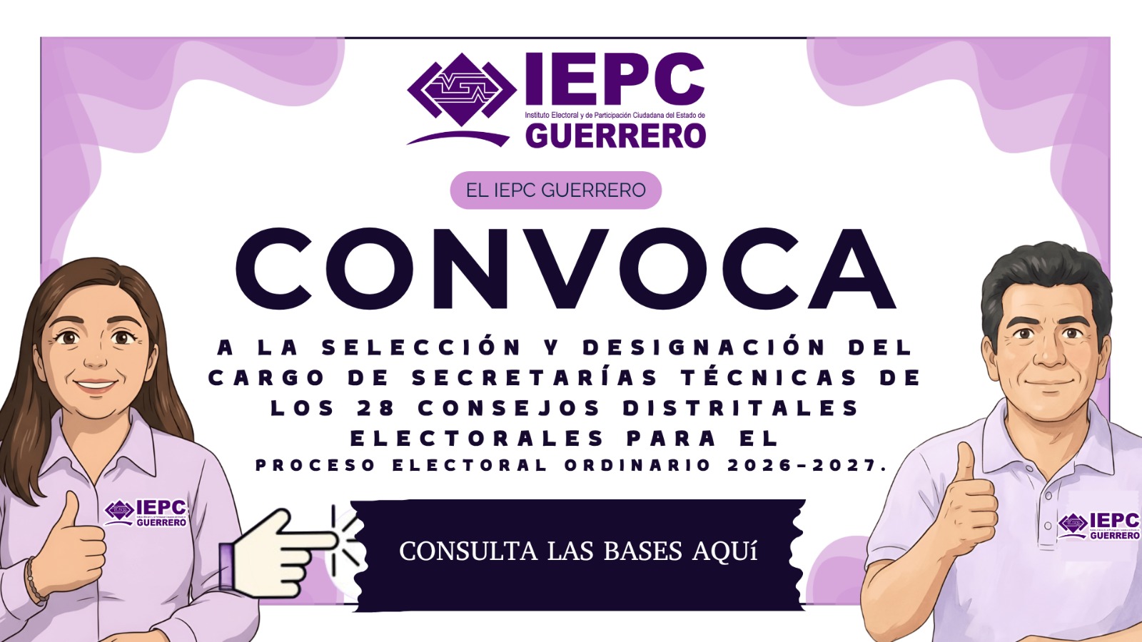 Convocatoria Consejerías Electorales Distritales IEPC Guerrero